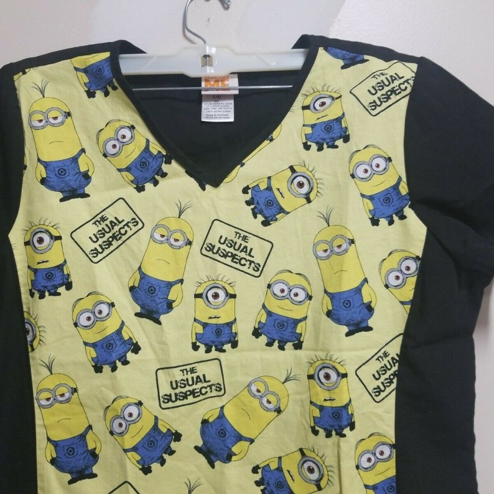 Despicable Me Nursing Scrubs Yellow Minions Slip